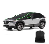 Opaltool Funda de Coche para Mazda CX-30 2019-2024, Media Cubierta para Coche con Ganchos Ajustables y Tapas de Orejas con Tiras Reflectantes