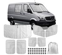 Opaltool Oscurante Termico Interno per 2006-2019 Mercedes Sprinter VW Crafter, 7 Pezzi Parasole per Parabrezza Resistenti ai Raggi UV per la Privacy e il Controllo Della Temperatura