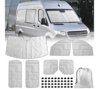 Opaltool Oscurante Termico Interno per 2019-2025 Mercedes Sprinter, 7 Pezzi Parasole per Parabrezza Resistenti ai Raggi UV per la Privacy e il Controllo Della Temperatura