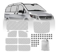 Opaltool Oscurante Termico Interno per Mercedes-Benz Vito III W447/Viano 2014-2022, 10 Pezzi LWB Parasole per Parabrezza Resistenti ai Raggi UV per la Privacy e il Controllo Della Temperatura