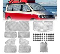Opaltool Oscurante Termico Interno per VW T5 T6, 8 Pezzi SWB Parasole per Parabrezza Resistenti ai Raggi UV per la Privacy e il Controllo Della Temperatura