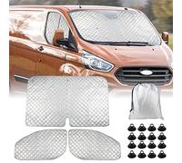 Opaltool Parasol para Parabrisas para Transit Custom 2012-2026, 3 PCS Juego de Parasol Térmico Interno, Bloquea Rayos UV, Ofrece Privacidad y Protección Solar Eficaz