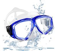 OPAMOO Máscara de Buceo, Panorámica de 180° Gafas y Máscaras de Buceo de Cristal Templado, Gafas de Buceo antifugas y antivaho de Profesional para Snorkel, Natación Y Buceo