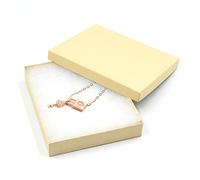 opaprain Cajas de regalo de cartón marrón para joyas, paquete de 10 unidades de 6 x 5 x 1 pulgadas, se aplica a mostrar collares, anillos, pulseras, aretes..