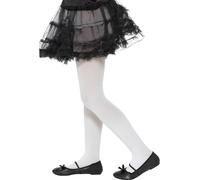 Opaque Tights, White, Age 6-12