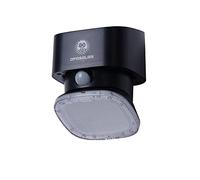 Opasolar Lámparas solares de pared para exteriores, color negro, 2000 lm, sensor de movimiento PIR inalámbrico con 120 gran angular, IP65 impermeable, iluminación para puerta de casa, jardín, patio