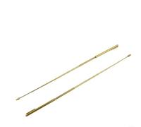 Opatiny 1 par de varillas de latón radiestesia, detector psíquico ajustable de 57 cm para caza de venas de agua, varillas de adivinación portátiles en tono dorado para búsqueda paranormal