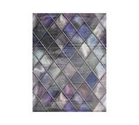 Opatiny 1 X Mosaico Casement Película esmerilada Stained Static Cling Glass Sticker Privacidad PVC para decoración del hogar, 45 x 58 cm (45 * 58 cm)