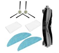 Opatiny 7 piezas de robot limpiador accesorio de repuesto para aspiradora robot Cecotec Y70 fácil instalación limpieza eficiente para cepillo lateral cepillo rodillo filtro de repuesto