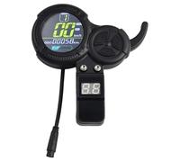 Opatiny Acelerador de pulgar con pantalla LCD VSETT 8 9 10 8X Z8PRO E-Scooter, acelerador ABS que muestra el modo de potencia de engranaje de voltaje, 6 pines para controlador de manillar negro