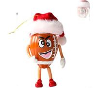 Opatiny Adornos deportivos de Navidad, colgantes de plástico con diseños de fútbol, baloncesto, rugby, 7-13,5 cm, decoración festiva para árbol y decoración del hogar (rugby)