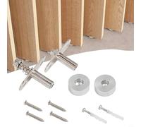 Opatiny Ajustable para bisagra de pantalla giratoria de 360 grados, para servicio pesado para pivote de acero inoxidable para herrajes de puerta para uso en interiores y exteriores, plateado, 6 x 6 x