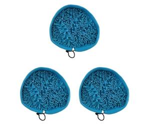 Opatiny Almohadilla triangular lavable de coral para fregona para limpiador a vapor, paquete de 3, compatible con todos los vapores de cabeza triangular para fregonas, para cabeza máxima de 300 mm x