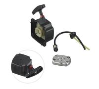 Opatiny Arrancador de retroceso de 66 mm con garra de arranque y kit de línea de combustible, desbrozadoras y recortadoras de cuerda de 49 cc y 52 cc