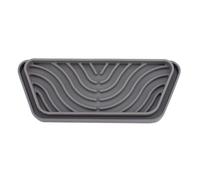 Opatiny Bandeja de goteo para refrigerador, silicona para dispensador de agua, almohadilla para colector de derrames, nevera, cafetera, cocina, hogar, 209 x 10 x 15 cm, color plateado