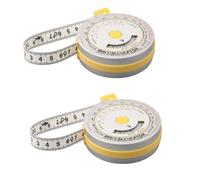 Opatiny BMI - Cinta métrica retráctil con índice de masa corporal con cerradura, calculadora de 150 cm para dieta y medidas corporales, color azul