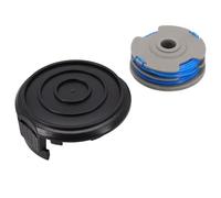 Opatiny Bobina de línea y tapa para recortadora de cuerdas WORX WA0037 WG168 WG184 WG190 WA0014, para modelos RLT4027 RLT4125 RLT5027 RLT5125, paquete de 2