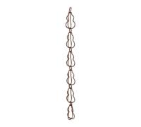 Opatiny Cadena de lluvia con anillo de aluminio para exteriores, extensión de canalón decorativo