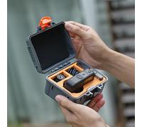 Opatiny Caja de almacenamiento compacta impermeable para DJI OSMO360, funda rígida protectora de viaje, gris