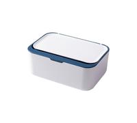 Opatiny Caja dispensadora de toallitas con tapa de sellado para bebé, para almacenamiento de plástico, pañuelos húmedos, hogar, coche, oficina y viajes, para naranja, azul, gris, negro