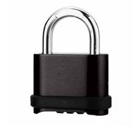 Opatiny Candado de combinación de seguridad para exteriores con acceso sin esfuerzo, antioxidante y resistente a la intemperie, para garaje, hogar, camión, puerta, escuela, valla, almacén (A)