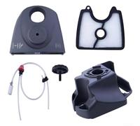 Opatiny Carcasa de cubierta de filtro de aire compatible con 125B 125BVX 128LD para reemplazo de recortadora de soplador de hojas, incluye 1 cubierta de filtro de aire, 1 cubierta de base inferior