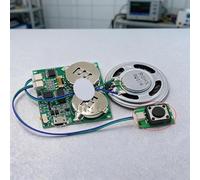 Opatiny Chip de voz magnético controlado por luz para tarjetas de felicitación, módulo de sonido grabable de 16 minutos con botón/luz/sensor magnético, reproductor de audio DIY para modelos de cosplay