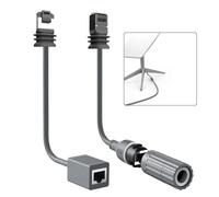 Opatiny Convertidor Ethernet para Internet satelital Starlink, velocidad de transferencia de datos de 1200 Mbps, cable exterior con clasificación IP68, compatible con plato rectangular GEN 3