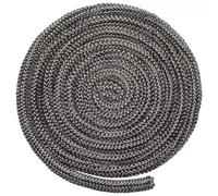 Opatiny Cuerda de sellado de puerta de estufa de leña, 18/20 mm, 2 m de longitud para quemador de leña, junta de fibra de vidrio, compatible con horno de caldera de chimenea