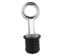 Opatiny Enchufe de drenaje marino ajustable a presión, tipo leva de acero inoxidable 304 para 25 mm/32 mm, se adapta a agujeros de 3/10.2 cm 2.5 cm 1-1/10.2 cm, cebo de popa bien vivo (32 mm)