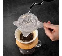 Opatiny Filtro de café para ducha de goteo para verter manualmente sobre la preparación, herramienta de plástico para hacer té con dispersión en aerosol de flores