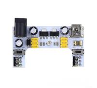 Opatiny Fuente de alimentación de la tabla de pan 5V 3. para la tabla de | Opciones de alimentación flexibles, admite puerto USB y conector de CC, perfecto para kits de aprendizaje electrónico y