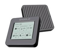 Opatiny Funda inteligente M.2 NVMe SSD con monitoreo de salud en tiempo real y velocidad USB 3.2, para unidades M.2 2242 SATA/NVMe, diseño de metal completo, color negro