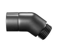 Opatiny G1/2 - Codo de ducha de rosca hembra y macho, ángulo de 135 grados, acero inoxidable 304, apto para la mayoría de cabezales de ducha, color negro