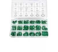 Opatiny Green HNBR O for Ring Seal Kit de 270 piezas, 18 tamaños para compresor de aire acondicionado automotriz, surtido de juntas de reparación de CA para coche, funda resellable incluida