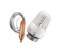 Opatiny Heimeier - Cabezal termostato con sensor remoto blanco M30 x 15, controlador de tubo capilar de 2 metros, calentadores y calderas de aire caliente