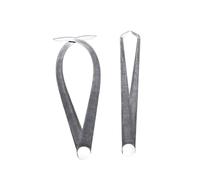 Opatiny Herramienta de calibración interior exterior de 350 mm, puntas endurecidas de acero inoxidable para escultura, cerámica y medición de manualidades