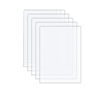 Opatiny Hoja acrílica transparente de 1 mm de grosor para reemplazo de marco de fotos, soporte de exhibición de manualidades, tablero de menú, soporte de folletos (paquete de 5)