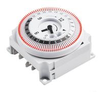Opatiny Interruptor de temporizador mecánico para panel de control de tiempo industrial de 24 horas, 16 A, 250 V, paquete de 3, ajuste de 15 minutos