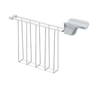 Opatiny Jaula para sándwich para tostadora, soporte de pan de acero inoxidable con asas resistentes al calor, compatible con la mayoría de ranuras para tostadoras, 25,3 x 17 cm