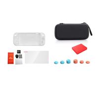 Opatiny Juego 10 en 1 para Nintendo Switch 2, funda protectora de vidrio templado, tapas de joystick, EVA + silicona + vidrio + ABS para materiales, diseño compacto de 28 x 12 x 4 cm para viajes