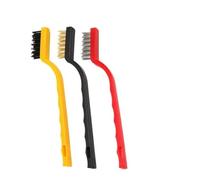 Opatiny Juego de 3 cepillos de dientes de alambre de acero industrial con cabezales de nailon, latón y acero inoxidable para eliminación y limpieza de óxido