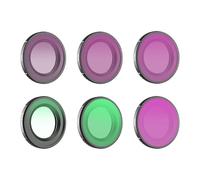 Opatiny Juego de 6 filtros para DJI Osmo-Nano, vidrio óptico ND8/ND16/ND32/ND64/1/4 negro suave/CPL filtros, compactos 10,4 x 10,4 x 2,5 cm, para fotografía creativa