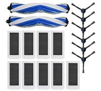 Opatiny Juego de accesorios para Ecovacs para DEEBOT para la serie X5, rodillo antienredos, cepillos laterales de nailon, filtros lavables (17 piezas)