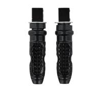 Opatiny Juego de estribos traseros para motocicleta, reposapiés de aleación de aluminio, 12 cm x 3 cm x 2 cm, ajuste universal para la mayoría de motocicletas, color negro, rojo, azul, dorado y