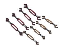 Opatiny Juego de llaves ajustables de 3 a 6 mm para afinación de varilla de bola de coche, herramienta de metal de 4 piezas con mango ergonómico, para vehículos modelo RC