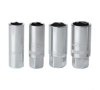 Opatiny Juego de llaves hexagonales de chispa de 16 mm/21 mm, herramienta de extracción de acero de aleación de 3/8 pulgadas y 1/2 pulgada para mantenimiento y reparación de automóviles