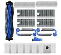 Opatiny Kit de bolsa de polvo para cepillo principal ECOVACS DEEBOT T80 OMNI, juego de accesorios de repuesto de 14 piezas con gran capacidad de 3 L, filtros HEPA lavables y cepillo principal de goma