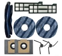 Opatiny Kit de cepillo principal de repuesto, cepillos laterales, filtros, paños de fregona y bolsas de polvo para aspiradora eufy X10 Pro Omni, 2 unidades