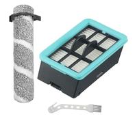 Opatiny Kit de repuesto de cepillo de rodillo principal y filtro compatible con el limpiador de suelos Bissell 4157/4111A/4109/4088, paquete de 2 componentes reutilizables